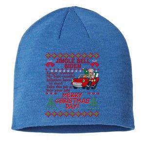 Jingle Joe Biden Xmas Carol Trump Ugly Christmas Sweater Gift Sustainable Beanie