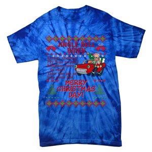 Jingle Joe Biden Xmas Carol Trump Ugly Christmas Sweater Gift Tie-Dye T-Shirt