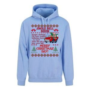 Jingle Joe Biden Xmas Carol Trump Ugly Christmas Sweater Gift Unisex Surf Hoodie