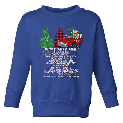 Jingle Joe Biden Xmas Carol Trump Ugly Christmas Sweater Gift Toddler Sweatshirt