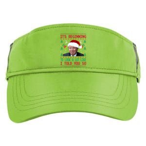 Jingle Joe Biden Xmas Carol Trump Ugly Christmas Sweater Gift Adult Drive Performance Visor