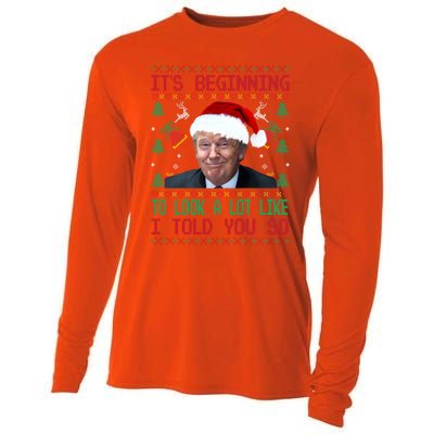 Jingle Joe Biden Xmas Carol Trump Ugly Christmas Sweater Gift Cooling Performance Long Sleeve Crew