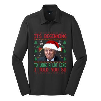 Jingle Joe Biden Xmas Carol Trump Ugly Christmas Sweater Gift Silk Touch Performance Long Sleeve Polo