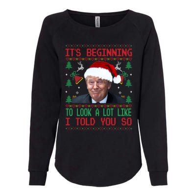 Jingle Joe Biden Xmas Carol Trump Ugly Christmas Sweater Gift Womens California Wash Sweatshirt