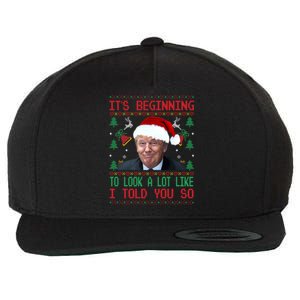 Jingle Joe Biden Xmas Carol Trump Ugly Christmas Sweater Gift Wool Snapback Cap