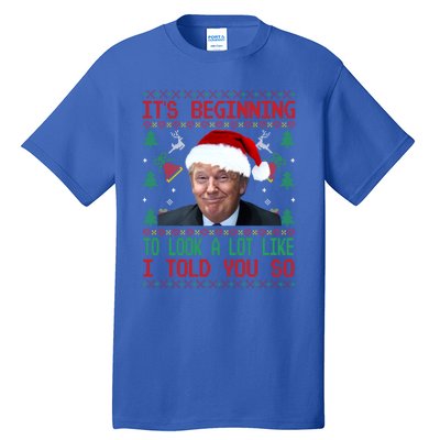 Jingle Joe Biden Xmas Carol Trump Ugly Christmas Sweater Gift Tall T-Shirt