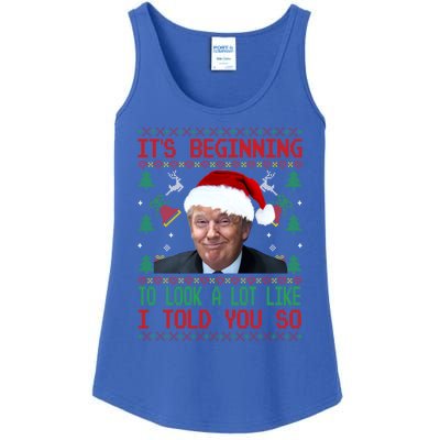 Jingle Joe Biden Xmas Carol Trump Ugly Christmas Sweater Gift Ladies Essential Tank