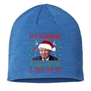 Jingle Joe Biden Xmas Carol Trump Ugly Christmas Sweater Gift Sustainable Beanie