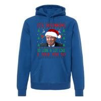 Jingle Joe Biden Xmas Carol Trump Ugly Christmas Sweater Gift Premium Hoodie