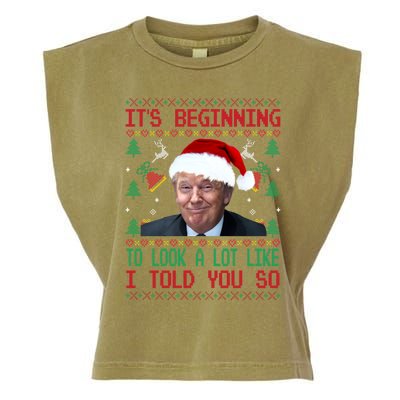 Jingle Joe Biden Xmas Carol Trump Ugly Christmas Sweater Gift Garment-Dyed Women's Muscle Tee