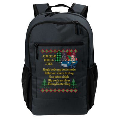 Jingle Joe Biden Xmas Carol Trump Ugly Christmas Sweater Great Gift Daily Commute Backpack