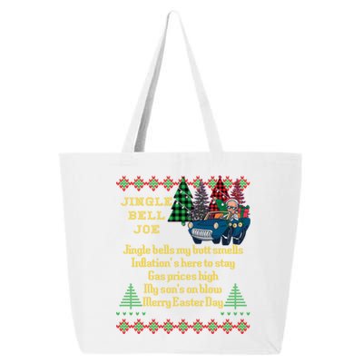 Jingle Joe Biden Xmas Carol Trump Ugly Christmas Sweater Great Gift 25L Jumbo Tote