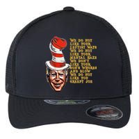 Jingle Joe Biden Xmas Rhyme Trump Fun Ugly Christmas Sweater Flexfit Unipanel Trucker Cap