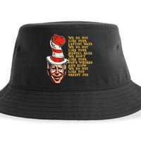 Jingle Joe Biden Xmas Rhyme Trump Fun Ugly Christmas Sweater Sustainable Bucket Hat