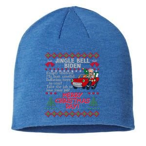 Jingle Joe Biden Xmas Carol Trump Ugly Christmas Sweater Meaningful Gift Sustainable Beanie