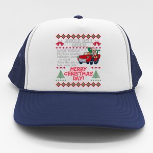 Jingle Joe Biden Xmas Carol Trump Ugly Christmas Sweater Meaningful Gift Trucker Hat