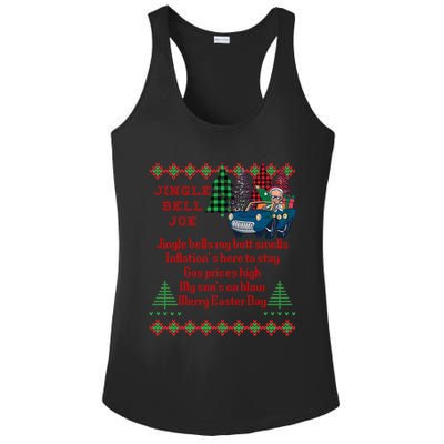 Jingle Joe Biden Xmas Carol Trump Ugly Christmas Sweater Gift Ladies PosiCharge Competitor Racerback Tank