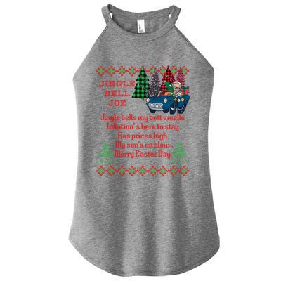 Jingle Joe Biden Xmas Carol Trump Ugly Christmas Sweater Gift Women's Perfect Tri Rocker Tank