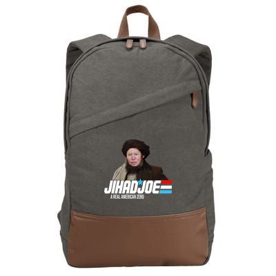 Jhad Joe Biden A Real American Hero Funny Cotton Canvas Backpack