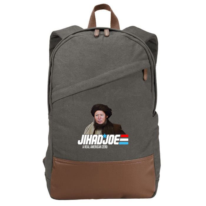 Jhad Joe Biden A Real American Hero Funny Cotton Canvas Backpack