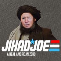 Jhad Joe Biden A Real American Hero Funny Cotton Canvas Backpack