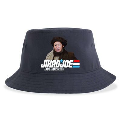 Jhad Joe Biden A Real American Hero Funny Sustainable Bucket Hat