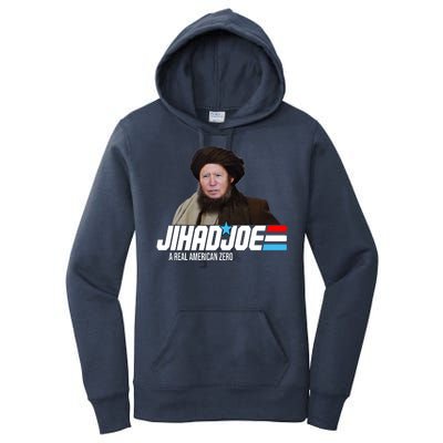 Jhad Joe Biden A Real American Hero Funny Women's Pullover Hoodie