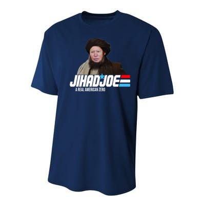 Jhad Joe Biden A Real American Hero Funny Youth Performance Sprint T-Shirt