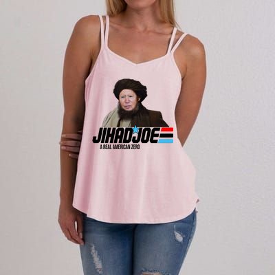 Jhad Joe Biden A Real American Hero Funny Women's Strappy Tank