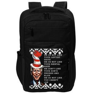 Jingle Joe Biden Xmas Rhyme Trump 1 Ugly Christmas Sweater Gift Impact Tech Backpack