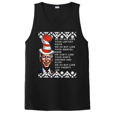 Jingle Joe Biden Xmas Rhyme Trump 1 Ugly Christmas Sweater Gift PosiCharge Competitor Tank