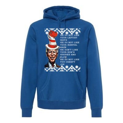 Jingle Joe Biden Xmas Rhyme Trump 1 Ugly Christmas Sweater Gift Premium Hoodie