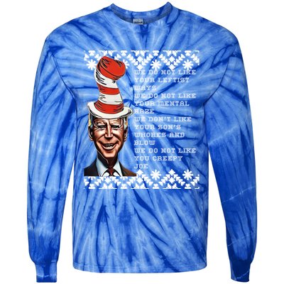 Jingle Joe Biden Xmas Rhyme Trump 1 Ugly Christmas Sweater Gift Tie-Dye Long Sleeve Shirt