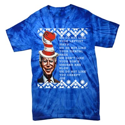 Jingle Joe Biden Xmas Rhyme Trump 1 Ugly Christmas Sweater Gift Tie-Dye T-Shirt