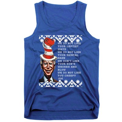 Jingle Joe Biden Xmas Rhyme Trump 1 Ugly Christmas Sweater Gift Tank Top