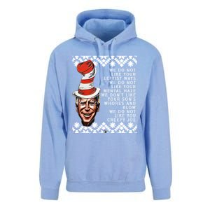 Jingle Joe Biden Xmas Rhyme Trump 12 Ugly Christmas Sweater Gift Unisex Surf Hoodie