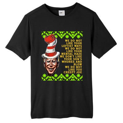 Jingle Joe Biden Xmas Rhyme Trump 31 Ugly Christmas Sweater Gift Tall Fusion ChromaSoft Performance T-Shirt