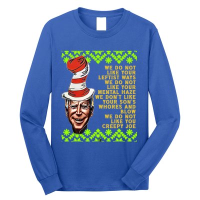 Jingle Joe Biden Xmas Rhyme Trump 31 Ugly Christmas Sweater Gift Long Sleeve Shirt