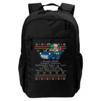 Jingle Joe Biden Funny Santa Trump Ugly Christmas Sweater Daily Commute Backpack