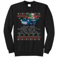 Jingle Joe Biden Funny Santa Trump Ugly Christmas Sweater Tall Sweatshirt