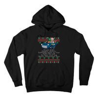 Jingle Joe Biden Funny Santa Trump Ugly Christmas Sweater Tall Hoodie