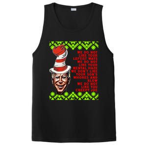 Jingle Joe Biden Xmas Rhyme Trump 36 Ugly Christmas Sweater Gift PosiCharge Competitor Tank