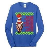 Jingle Joe Biden Xmas Rhyme Trump 36 Ugly Christmas Sweater Gift Tall Long Sleeve T-Shirt