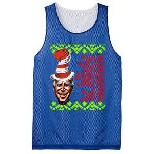 Jingle Joe Biden Xmas Rhyme Trump 36 Ugly Christmas Sweater Gift Mesh Reversible Basketball Jersey Tank