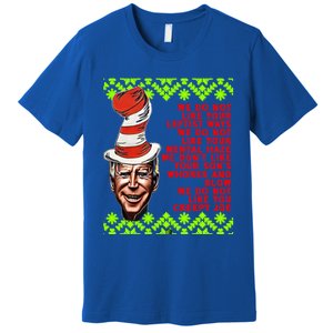 Jingle Joe Biden Xmas Rhyme Trump 36 Ugly Christmas Sweater Gift Premium T-Shirt