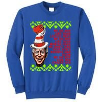 Jingle Joe Biden Xmas Rhyme Trump 36 Ugly Christmas Sweater Gift Tall Sweatshirt