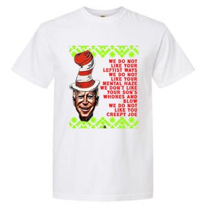 Jingle Joe Biden Xmas Rhyme Trump 36 Ugly Christmas Sweater Gift Garment-Dyed Heavyweight T-Shirt