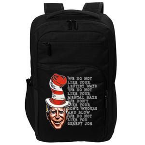 Jingle Joe Biden Xmas Rhyme Trump Ugly Christmas Sweater Gift Impact Tech Backpack