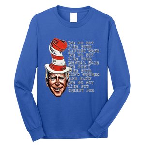 Jingle Joe Biden Xmas Rhyme Trump Ugly Christmas Sweater Gift Long Sleeve Shirt