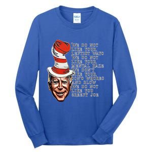 Jingle Joe Biden Xmas Rhyme Trump Ugly Christmas Sweater Gift Tall Long Sleeve T-Shirt